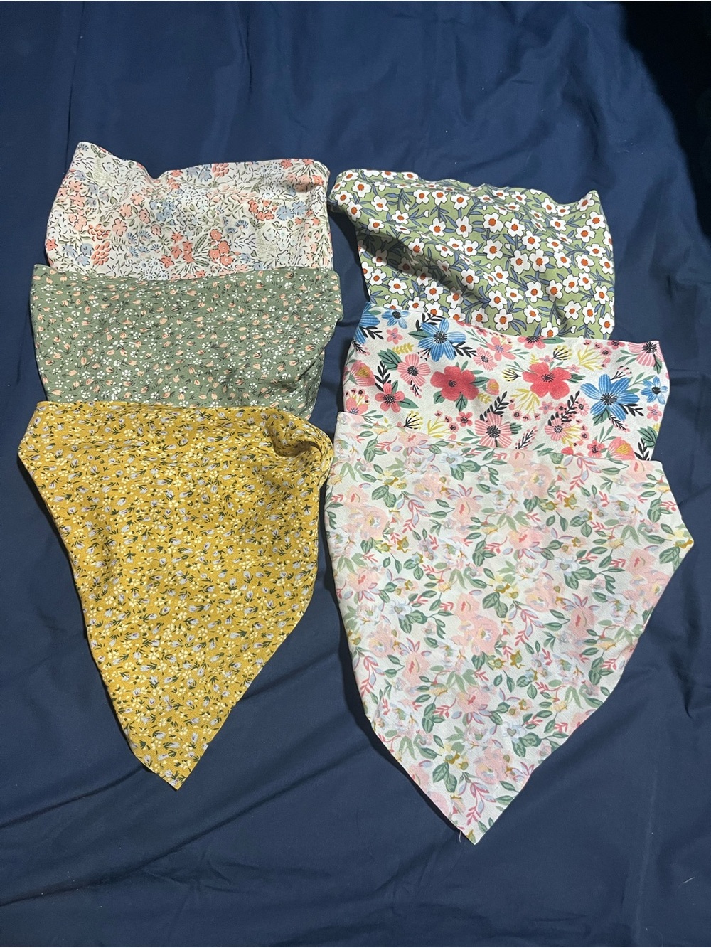 Floral Cotton Bandana Scarf - Assorted Colors